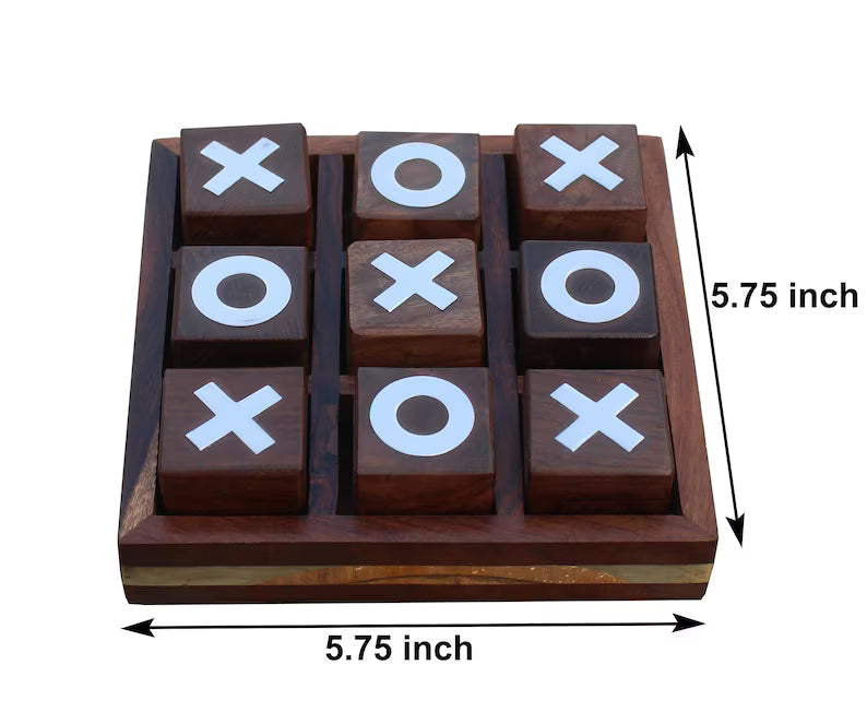 wooden tic tac toe perfect gifting for birthday | Tic Tac Toe Game for Kids and Family Board Games | table top Nought | board game